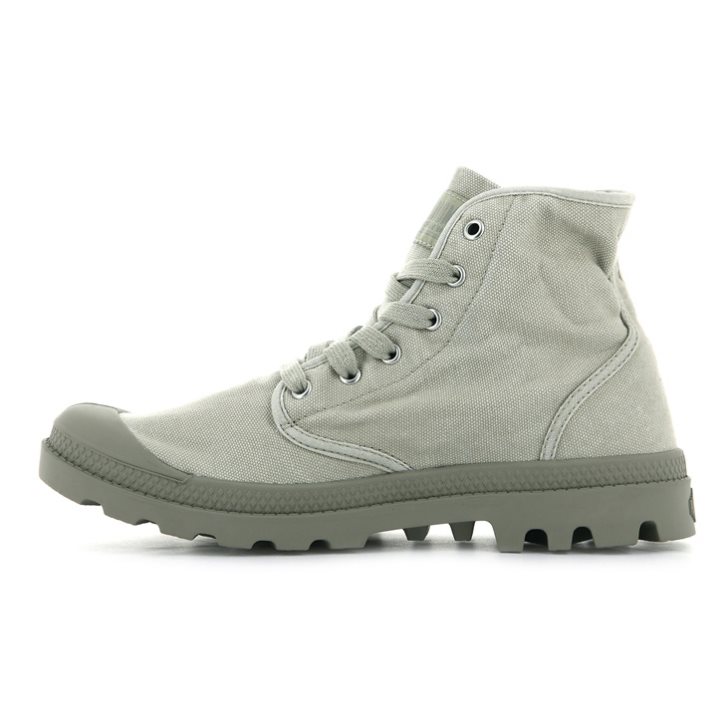 Palladium Pampa Hi Men's Boots Light Grey | UK F514-BVM